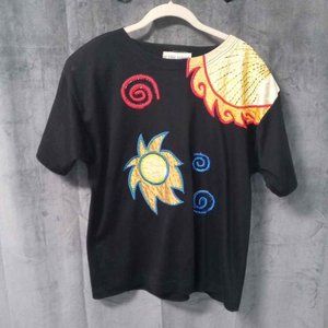 Vintage Victoria Harbour Embellished T-Shirt Size Large